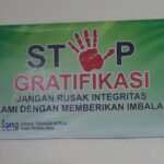 Banner Gratifikasi di Disnaker untuk Mewujudkan Zona Integritas
